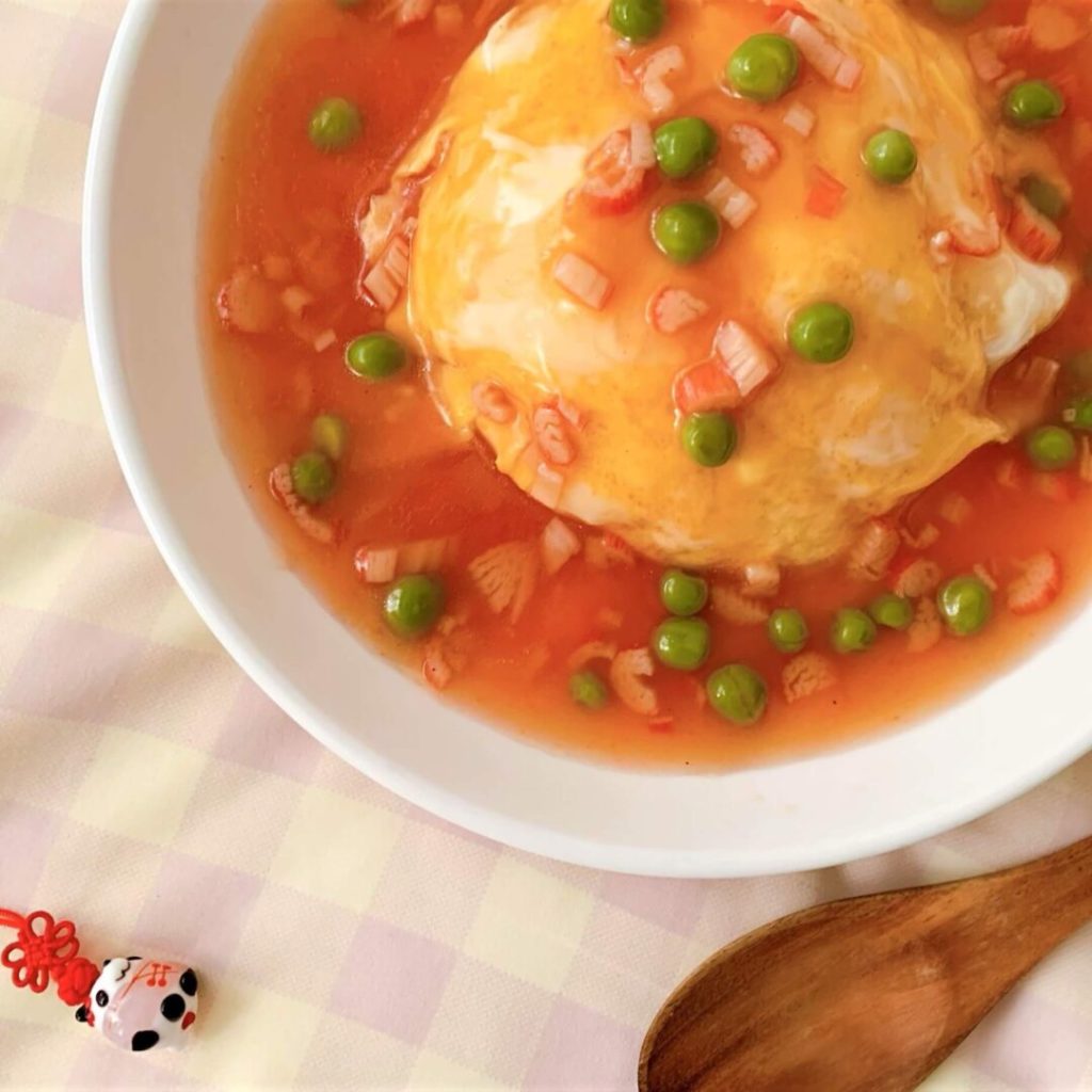 餡たっぷりの天津飯