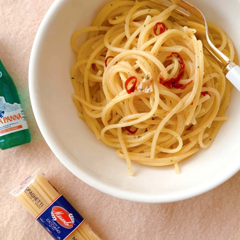 ペペロンチーノパスタ