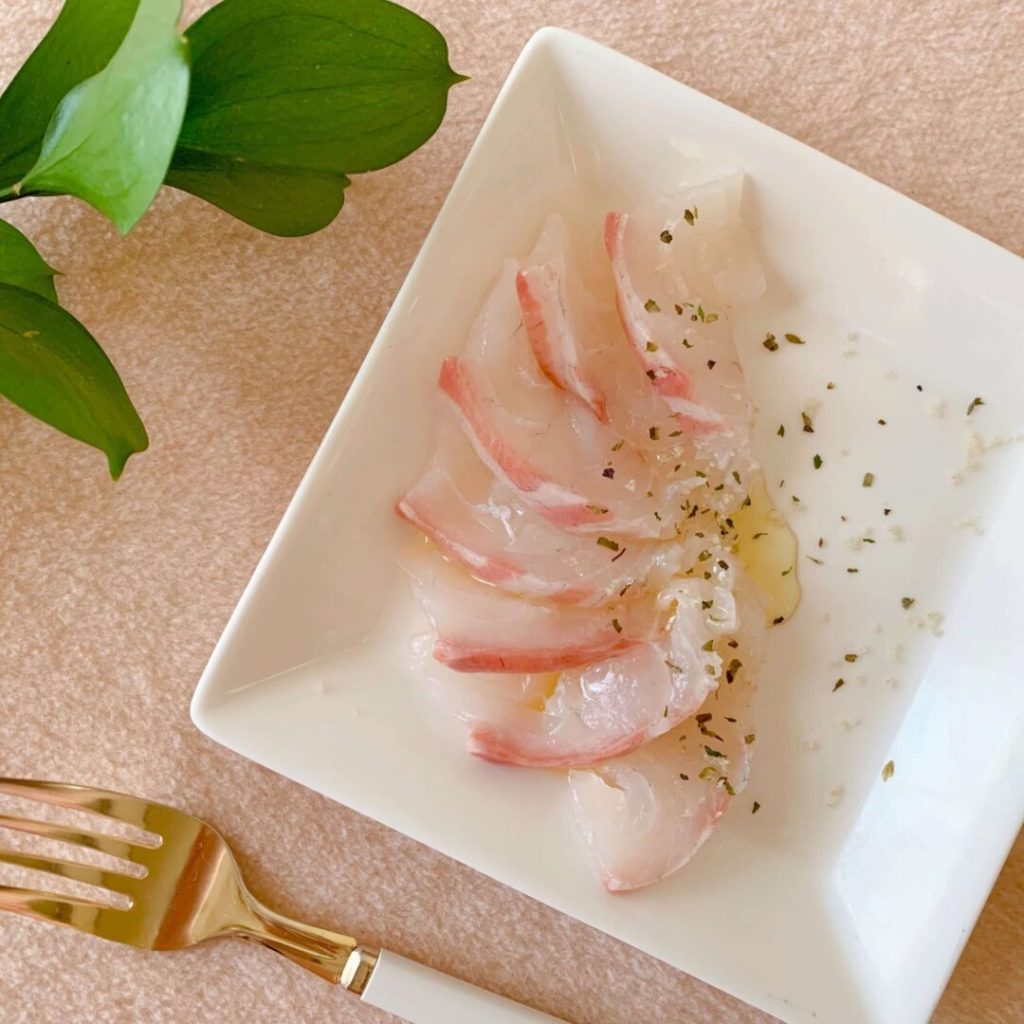 鯛のカルパッチョ